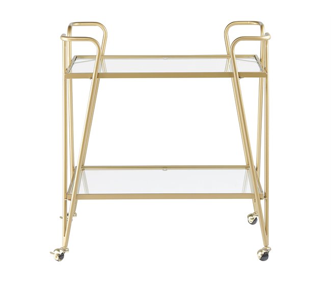 Beliani Carrito de cocina NOTI Dorado