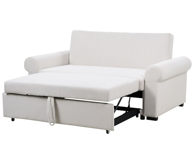 Beliani Sofá cama Tela SILDA Beige