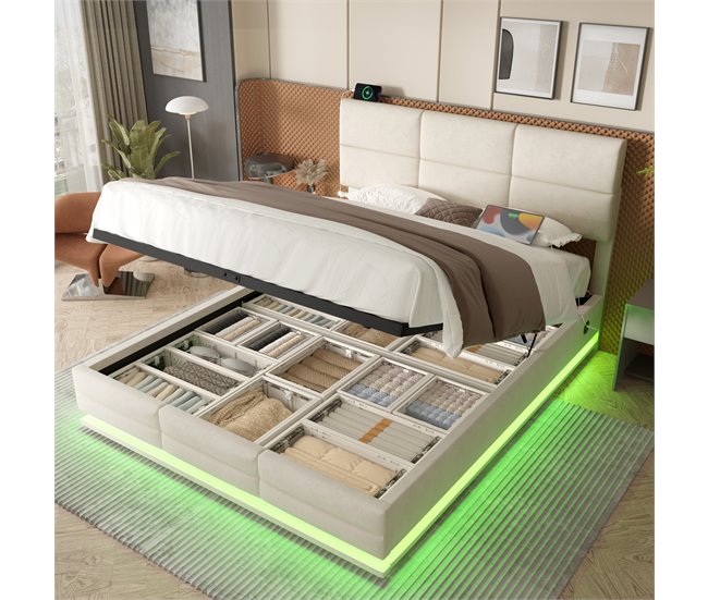 Canapés abatibles Beige