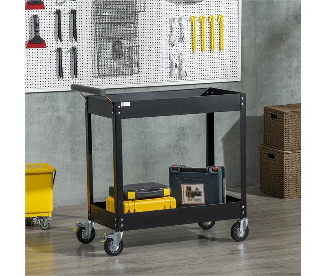 Carro de Herramientas Acero Laminado en Frío DURHAND Negro