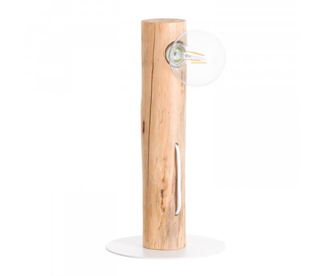 Lámpara de Mesa Ink O91 Natural/ Blanco