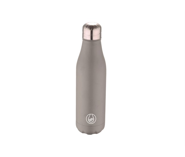 Botella ISOTÉRMICA 500ml acero inoxidable Gris