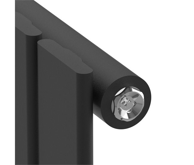 Radiador de panel Nore de Diseño monocapa tubular acero Blanco