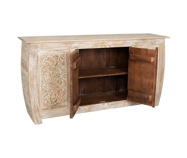 Aparador de madera acabado artesanal Beige