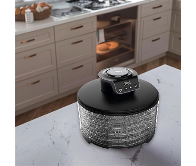 Deshidratador Alimentos 250W, 5 Bandejas Ajustables, Tower Negro