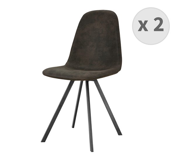 ATLANTA-Silla x2 Marron
