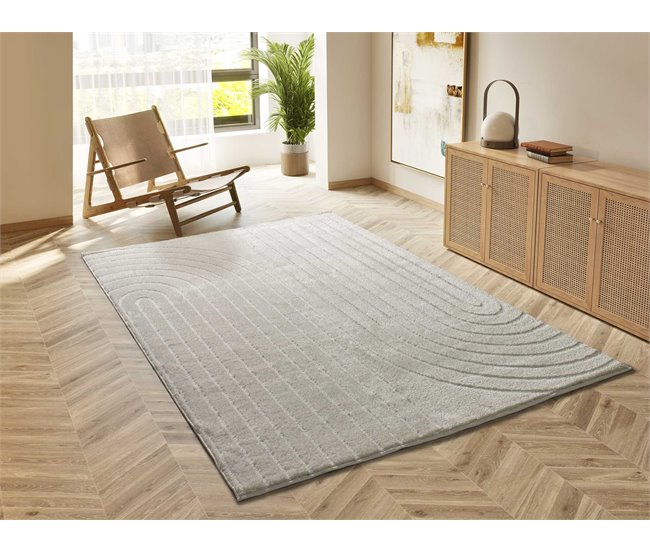 ATTICGO Alfombra con relieve Blanche 120x170 Blanco