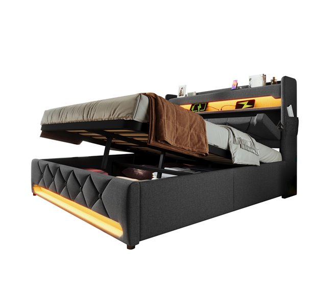 Canapés abatibles Gris