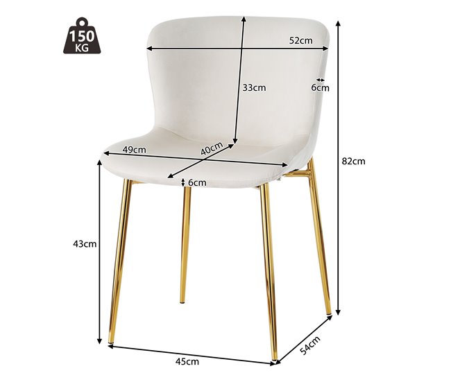 Conjunto comedor extensible 6 sillas vel Madera