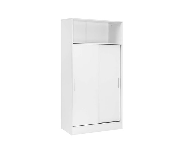Armario Auxiliar Baño Multiusos 2 Puertas Correderas Blanco