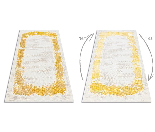 Alfombra CORE 004A Marco, sombreado 140x190 Amarillo