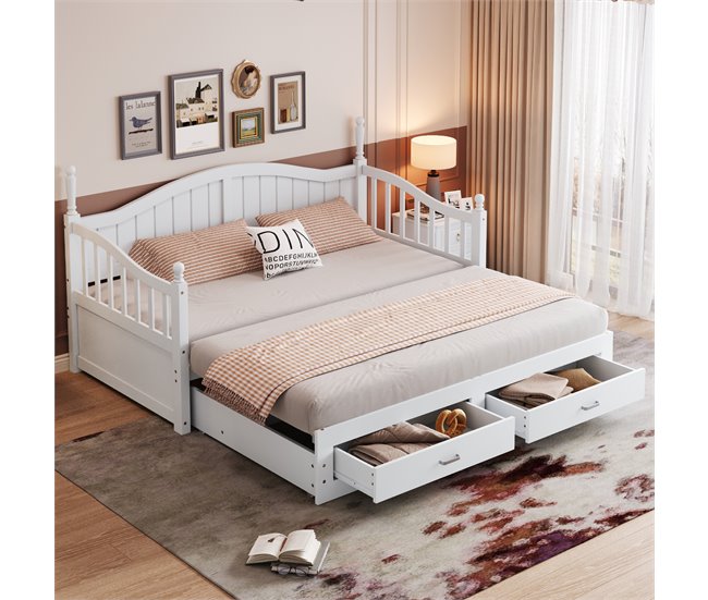 Camas nido 97x197 Blanco