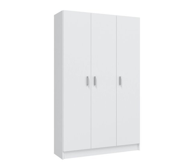 Armario multiusos de 3 puertas Blanco