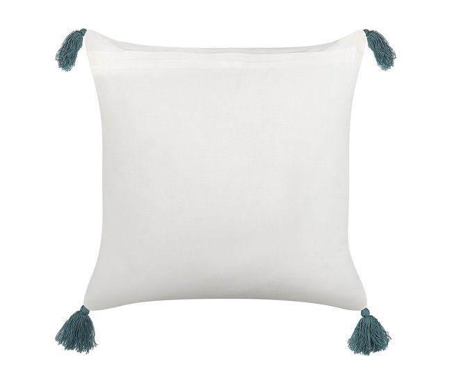 Beliani Cojín decorativo CORNUS Blanco