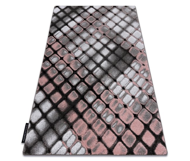 Alfombra INTERO REFLEX 3D enrejado 280x370 Rosa