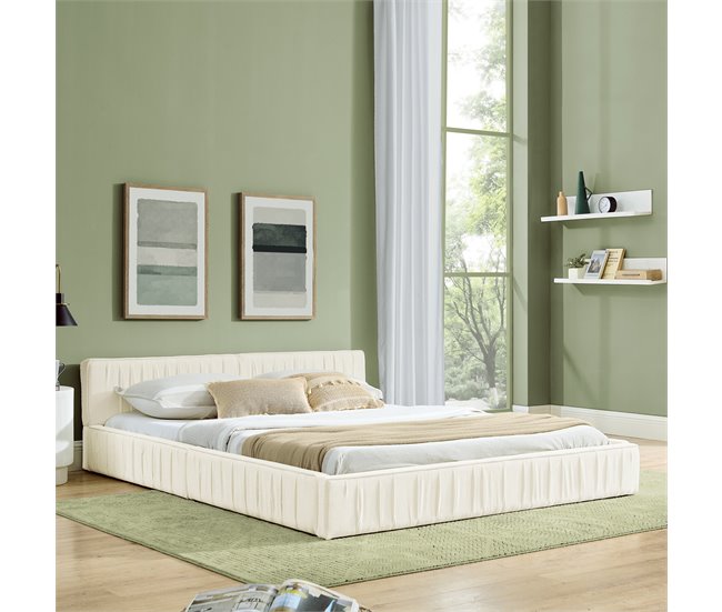 Camas de matrimonio 158x217 Beige