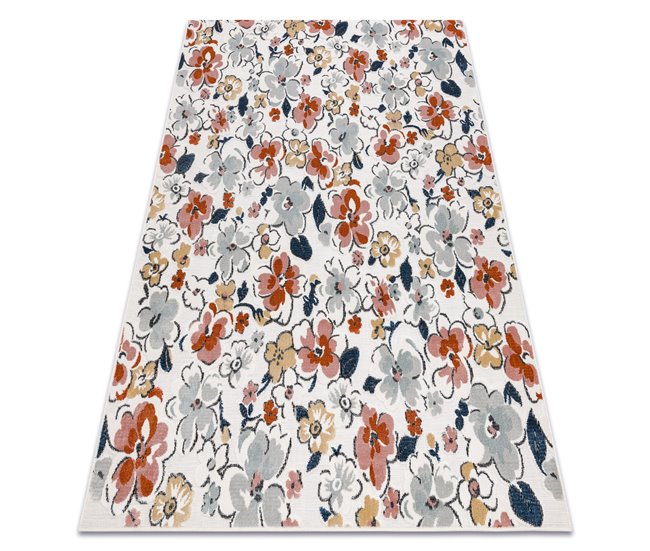 Alfombra Estructural BOTANIC 65239 flores 137x190 Beige
