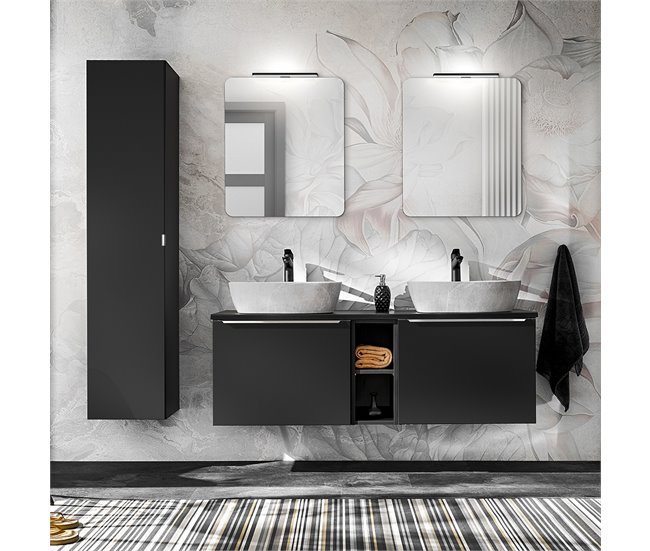 Mueble bajo lavabo Eros Negro