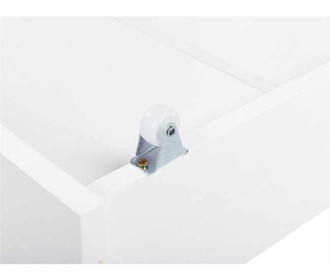Beliani Conjunto de 2 cajones de cama Madera de pino CRONAT Blanco
