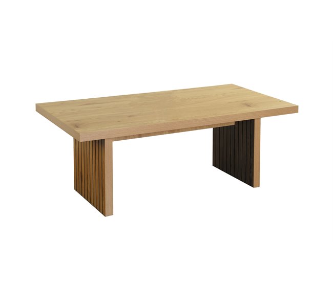 Mesa de centro fija color roble SISSI Madera