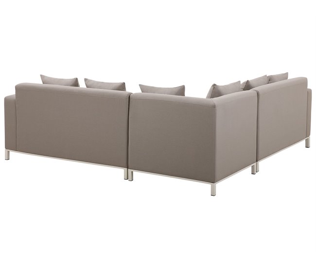 Beliani Conjunto de jardín BELIZE Gris Oscuro