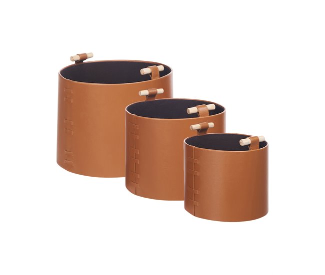 Beliani Cesta ARAM Marron