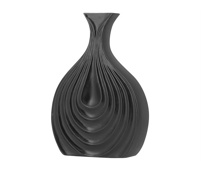 Beliani Jarrón decorativo THAPSUS Negro
