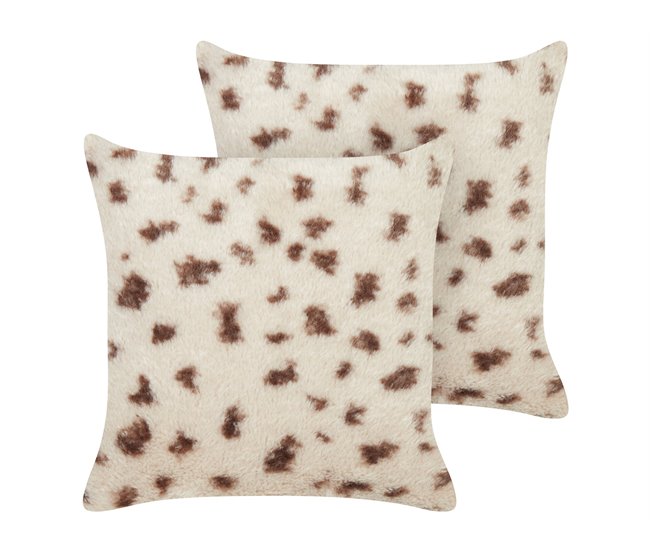 Beliani Cojín decorativo KASRA 45x45 Beige