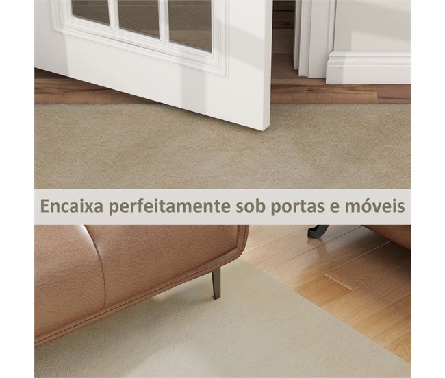 Alfombra de Salón Poliéster, TPR HOMCOM, hogar - decoración Crudo