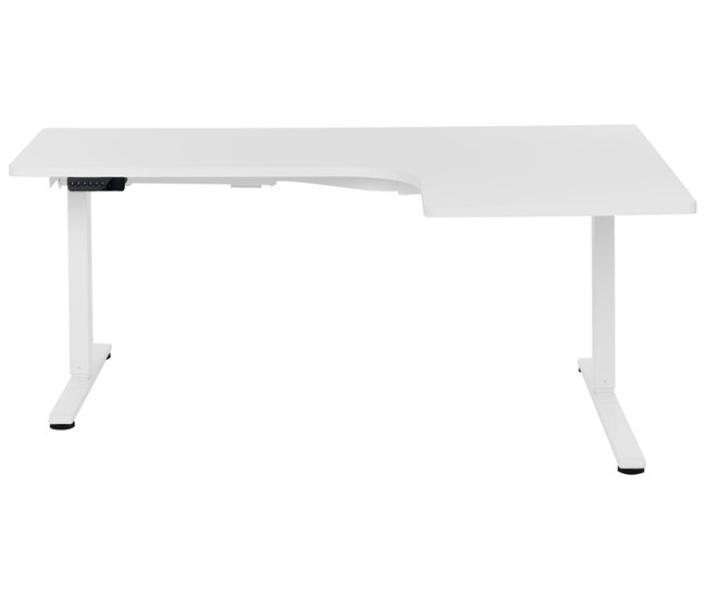 Beliani Escritorio ajustable DESTINES 160x109 Blanco