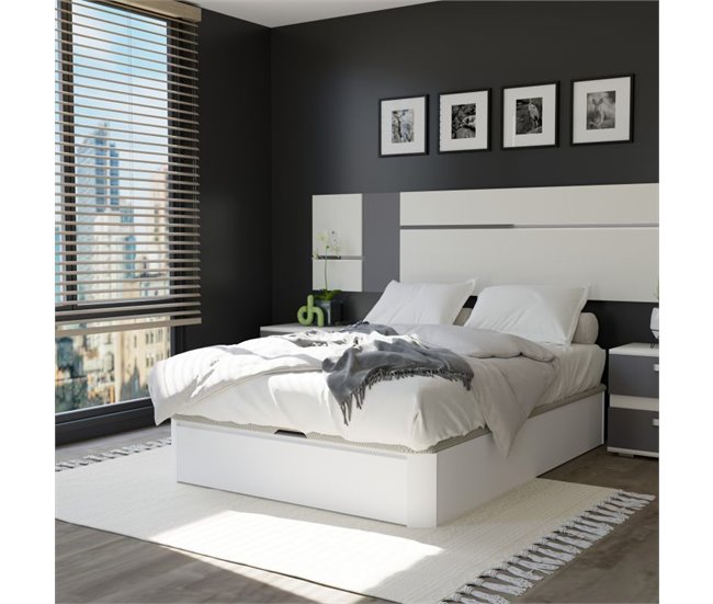 Canapé Luxury Plus 3D 135x190 Blanco