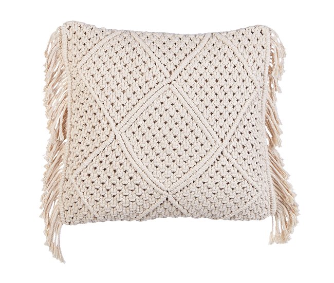 Beliani Cojín decorativo BESHAM 45x45 Beige