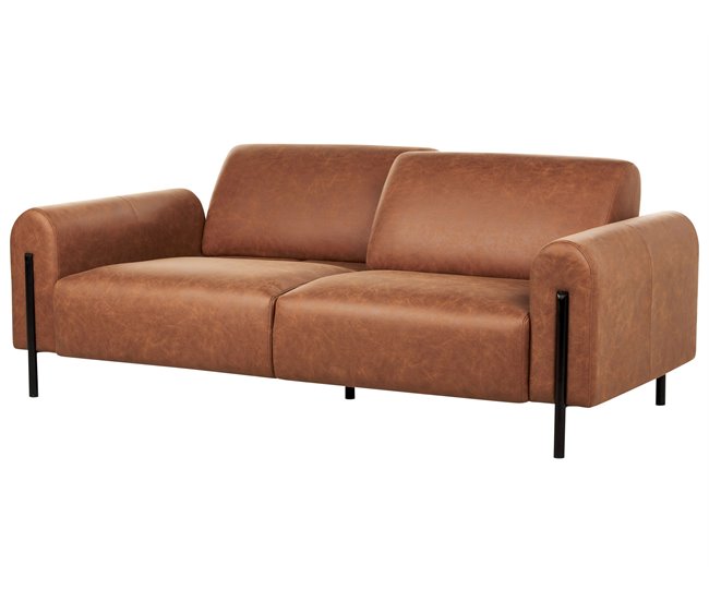 Beliani Conjunto de sofás ASKIM Dorado