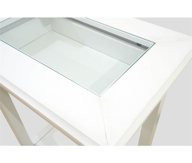 Mesa auxiliar con 1 cajón MELODY Blanco