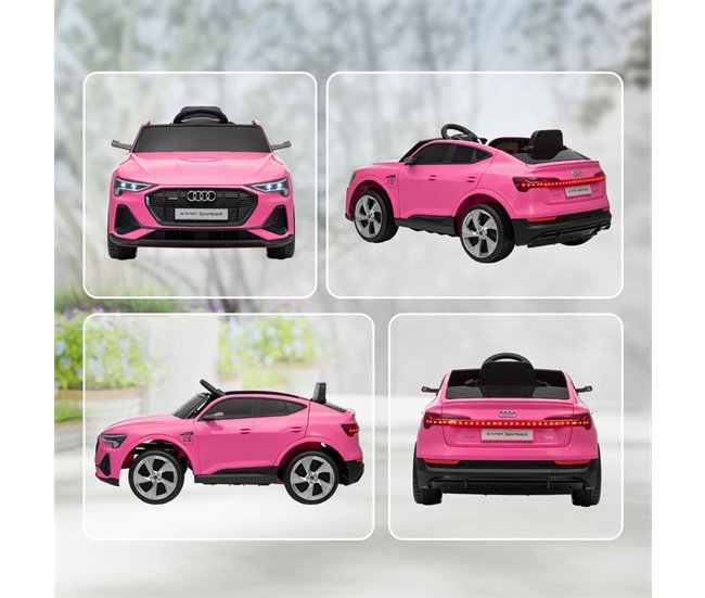 Coche Eléctrico Infantil PP, Metal HOMCOM Rosa