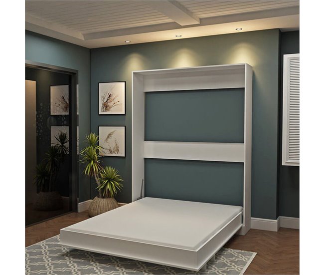 Cama abatible vertical Blanco