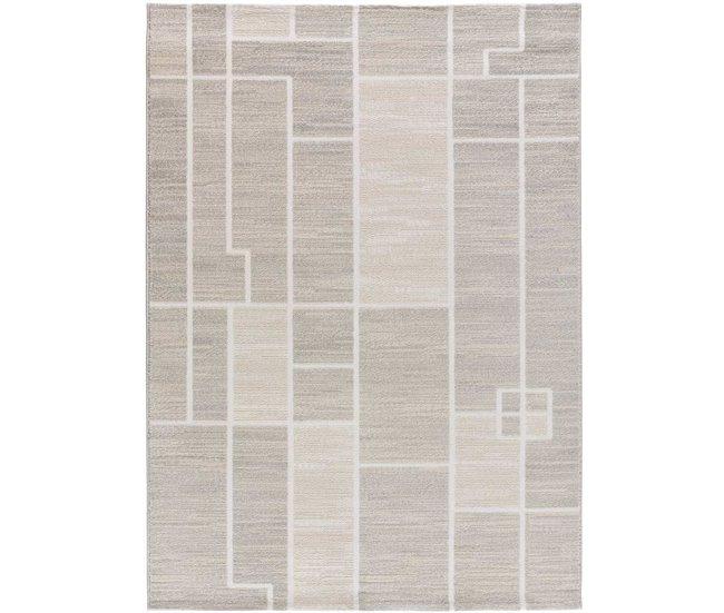 Alfombra geométrica con relieve HL-ORIGIN - ATTICGO 160x230 Crema