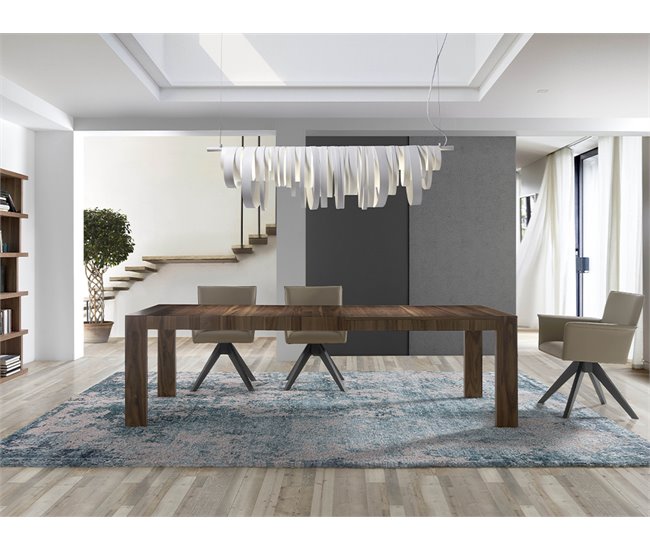 ANGEL CERDA Mesa comedor extensible nogal Nogal