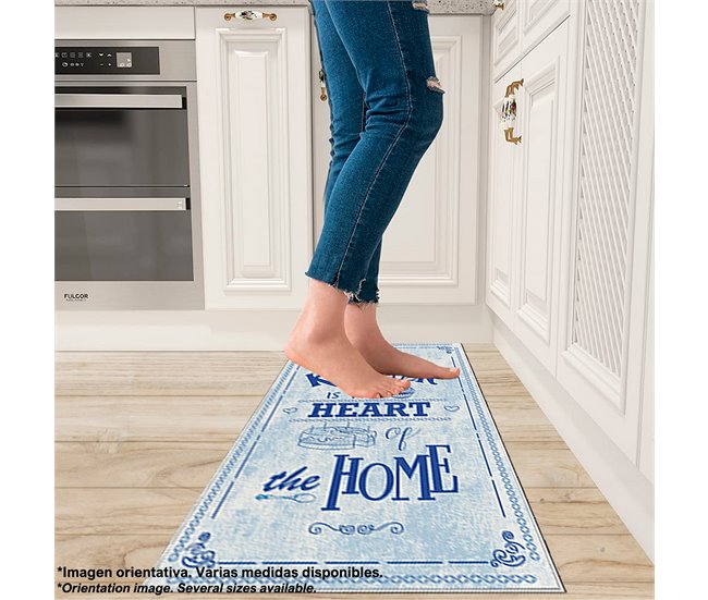 Alfombra De 80 X 120Cm 120x80 Azul