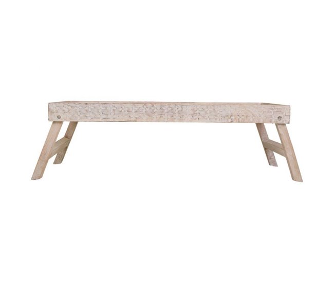 Bandeja de madera artesanal Blanco