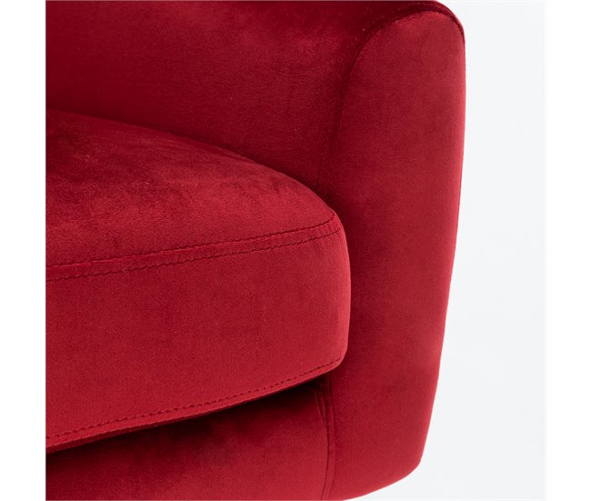 Sillón Decorativo RETRO color rojo Rojo