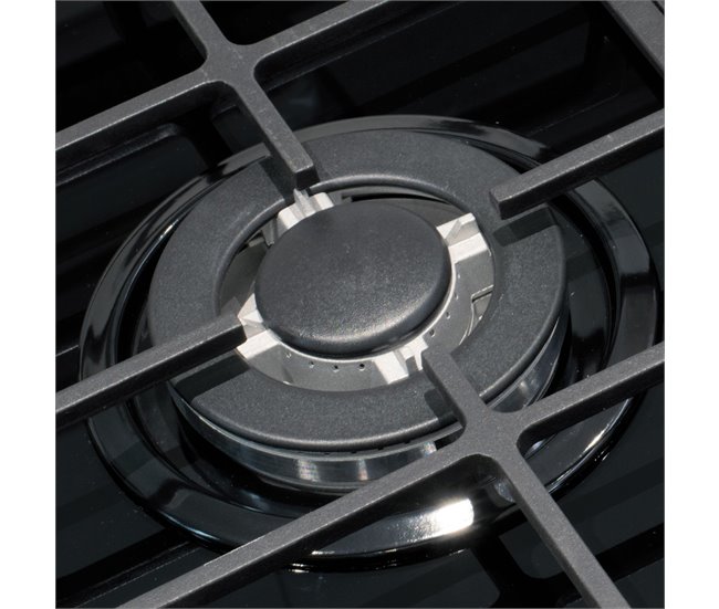 Placa cristal gas CATA LCI 6021BK 3 zonas 59cm negro Negro
