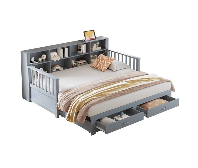 Camas nido 117x196 Gris