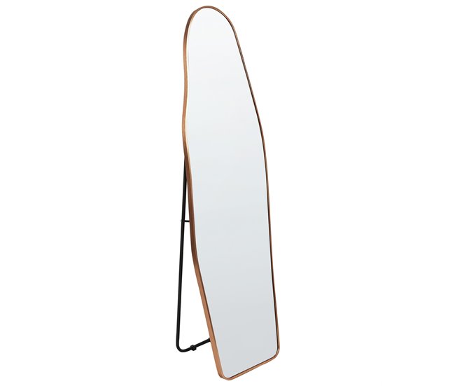 Beliani Espejo de pie LARCHE Dorado