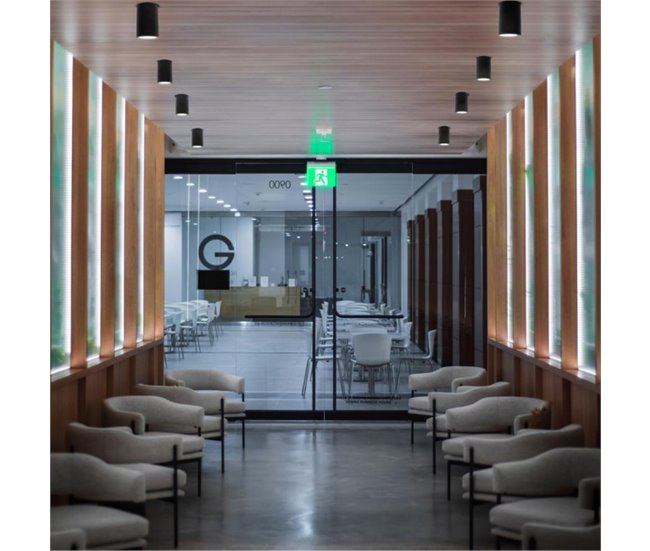 Foco de superficie para baños Lutar   Moderno Negro