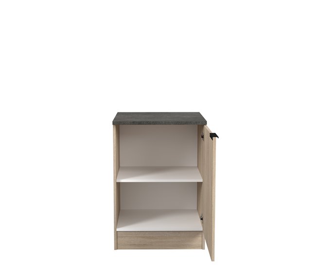 Módulo bajo FUMAY de 60cm con 1 puerta Roble