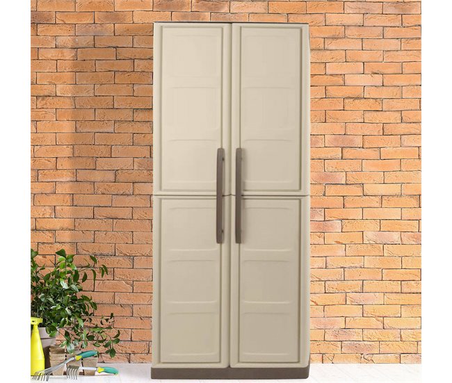 Armario exterior en PVC Beige