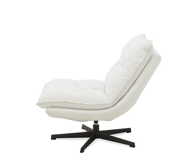 Sillón decorativo rotativo LAIA Beige