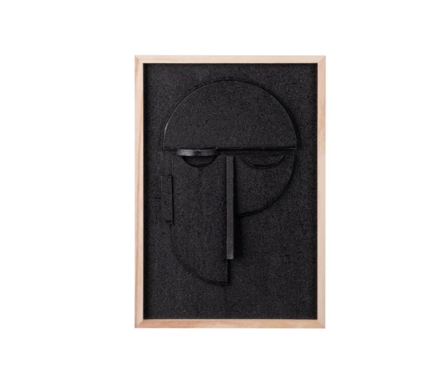 Cuadro Madera Adda Home Negro