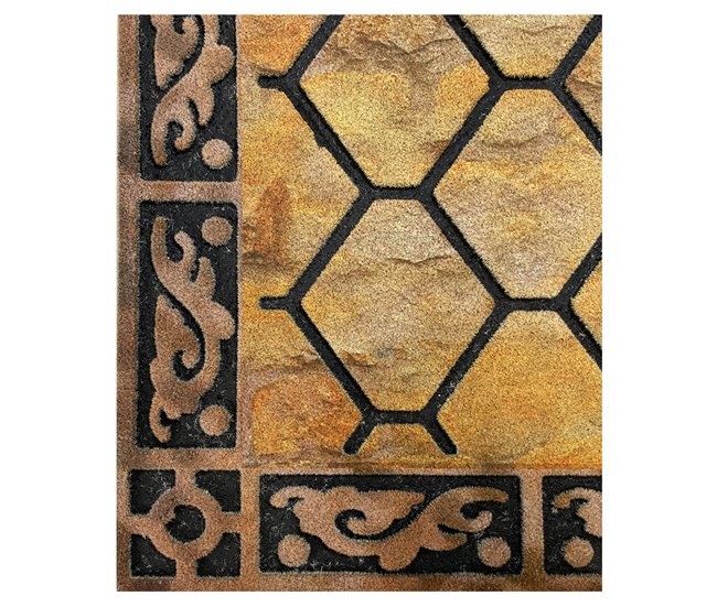 Acomoda Textil – Felpudo de Entrada, Alfombra Rectangular de Goma Amarillo